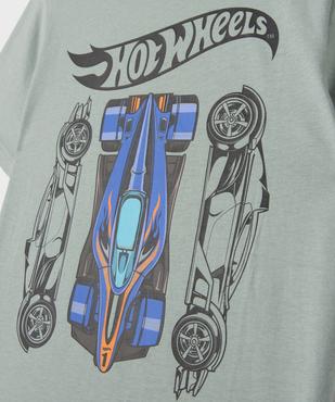 Tee-shirt manches courtes avec motif voiture de course garçon - HotWheels vue2 - HOT WHEELS - GEMO