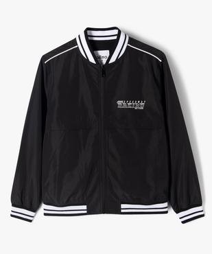 Veste zippée look sportswear garçon vue1 - GEMO (JUNIOR) - GEMO