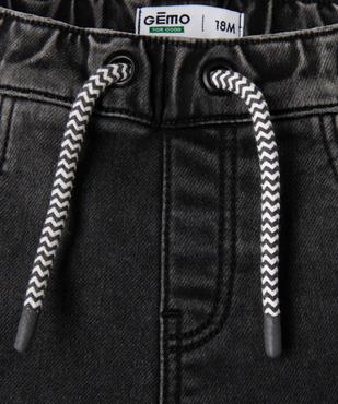 Jean jogger à taille ajustable bébé garçon vue3 - GEMO 4G BEBE - GEMO