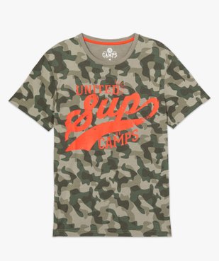 Tee-shirt homme imprimé camouflage – Camps United vue4 - CAMPS UNITED - GEMO