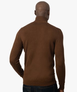 Pull homme à col roulé en maille fine vue3 - GEMO (HOMME) - GEMO