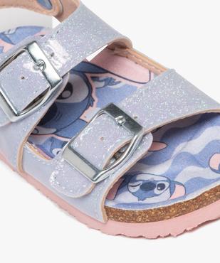 Sandales à brides pailletées et semelle intérieure imprimée bébé fille - Stitch vue6 - LILO & STITCH - GEMO