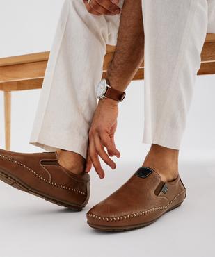 Mocassins slip-on avec semelle intérieure cuir homme - Urban Steps vue1 - URBAN STEPS - GEMO