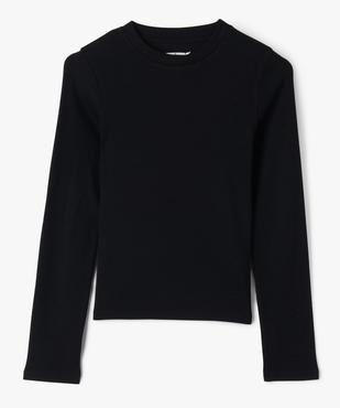 Tee-shirt manches longues en maille côtelée fille vue1 - GEMO 4G FILLE - GEMO
