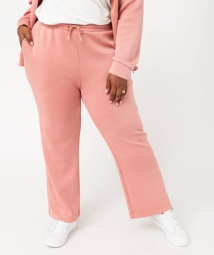 Pantalon en maille avec ceinture élastique femme grande taille vue2 - GEMO(FEMME PAP) - GEMO