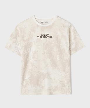 Tee-shirt manches courtes imprimé coupe oversize garçon vue1 - GEMO 4G GARCON - GEMO