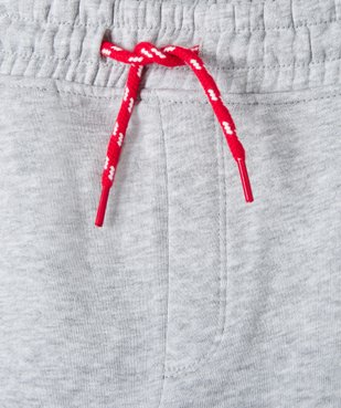Pantalon de sport garçon chiné à larges bandes imprimés - Camps United vue2 - CAMPS UNITED - GEMO