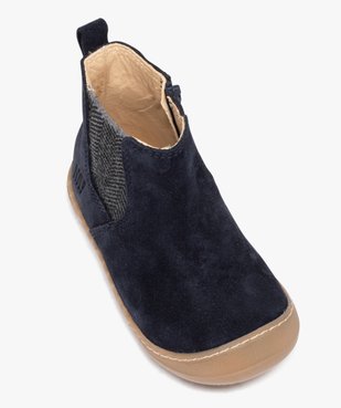 Boots Chelsea en cuir velours bébé garçon - NA! vue5 - NA! - GEMO