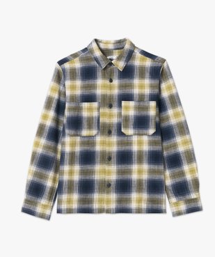 Surchemise à carreaux coupe droite homme vue4 - GEMO (HOMME) - GEMO