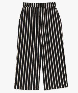 Pantacourt femme imprimé coupe ample avec taille élastiquée vue4 - GEMO(FEMME PAP) - GEMO