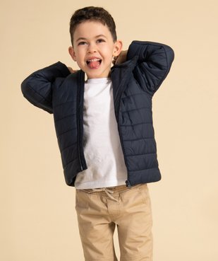 Doudoune garçon légère à capuche vue1 - GEMO (ENFANT) - GEMO