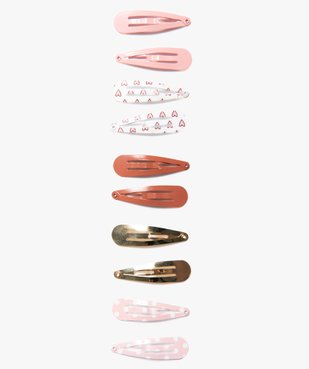 Pinces à cheveux fille forme clic-clac (lot de 10) vue1 - GEMO (ACCESS) - GEMO