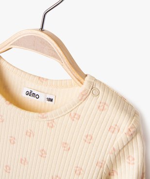 Ensemble 2 pièces robe + tee-shirt manches longues bébé fille vue6 - GEMO(BEBE DEBT) - GEMO