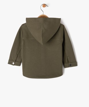 Chemise à capuche en coton piqué bébé garçon vue4 - GEMO(BEBE DEBT) - GEMO