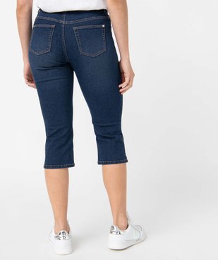 Pantacourt femme en jean coupe Slim vue3 - GEMO 4G FEMME - GEMO