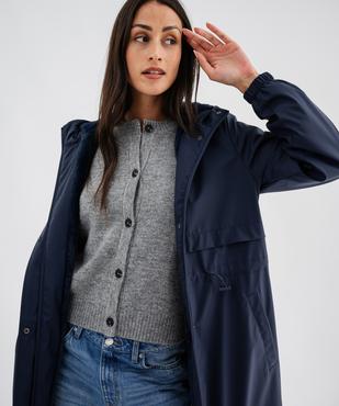 Imperméable à capuche doublé fourrure imitation femme vue2 - GEMO(FEMME PAP) - GEMO