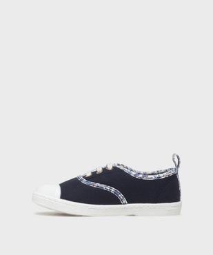 Tennis en toile à semelle fine et bout couvert fille - LuluCastagnette vue3 - LULUCASTAGNETTE - GEMO