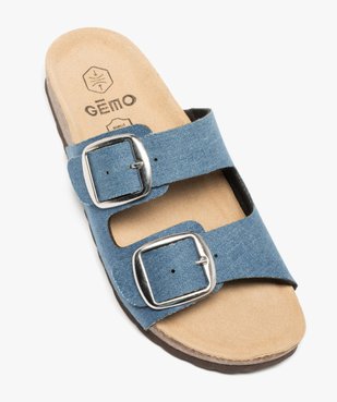 Mules femme à double bride à boucles unies vue5 - GEMO (CASUAL) - GEMO
