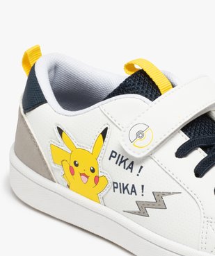Tennis garçon à lacets et scratch Pikachu - Pokemon vue6 - POKEMON - GEMO