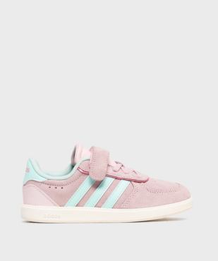 Baskets basses en cuir suédé Breaknet Sleek EL fille - Adidas vue1 - ADIDAS - GEMO
