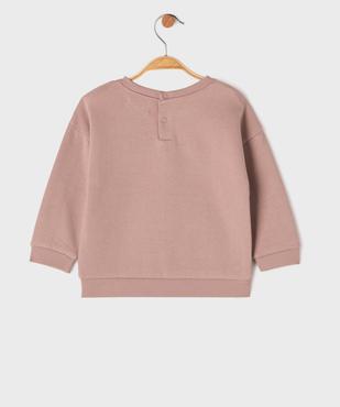 Sweat en molleton doux imprimé à col rond bébé garçon vue3 - GEMO 4G BEBE - GEMO