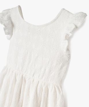 Robe brodée avec volants aux épaules fille vue2 - GEMO (ENFANT) - GEMO