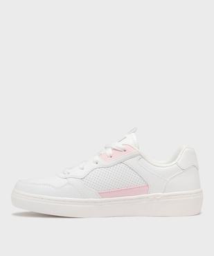 Baskets basses en matière vegan et semelle à mémoire de forme femme - Skechers vue4 - SKECHERS - GEMO