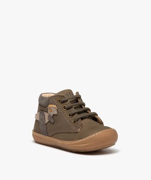 Chaussures premiers pas bébé garçon en cuir – NA! vue3 - NA! - GEMO
