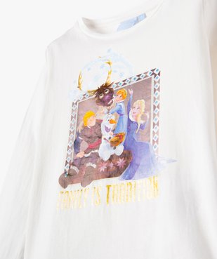 Tee-shirt fille avec motif La Reine des Neiges- Disney vue3 - DISNEY DTR - GEMO