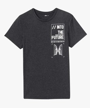 Tee-shirt homme à manches courtes avec motif futuriste vue4 - GEMO (HOMME) - GEMO