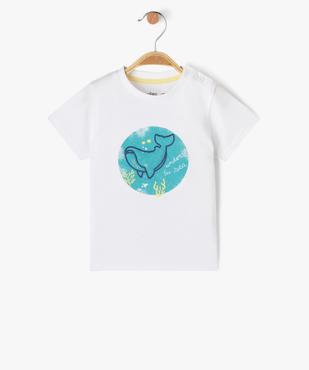 Tee-shirt à manches courtes avec motif marin bébé garçon vue1 - GEMO 4G BEBE - GEMO