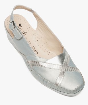 Mocassins confort femme avec talon ouvert vue5 - GEMO (CONFORT) - GEMO