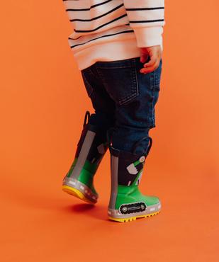 Bottes de pluie à anses et motif tracteur bébé garçon vue1 - BUGGY - GEMO