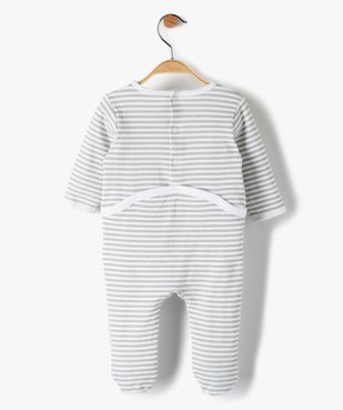 Pyjama bébé garçon à rayures et motif crabe vue3 - GEMO C4G BEBE - GEMO