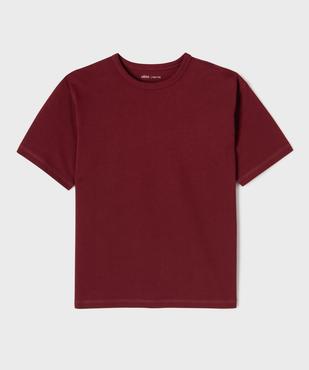 Tee-shirt manches courtes oversize en coton épais garçon vue1 - GEMO (JUNIOR) - GEMO