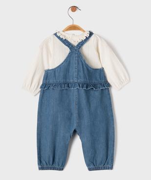 Ensemble 2 pièces salopette et body bébé fille - LuluCastagnette vue1 - LULUCASTAGNETTE - GEMO