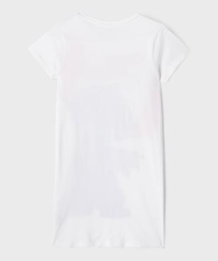 Chemise de nuit forme tee-shirt en jersey de coton imprimé fille - Stitch vue3 - LILO & STITCH - GEMO