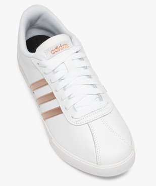 Baskets femme bicolores à lacets – Adidas Courtset vue5 - ADIDAS - Nikesneakers