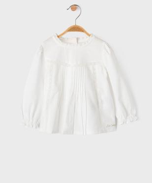 Chemise avec détails brodés bébé fille - LuluCastagnette vue2 - LULUCASTAGNETTE - GEMO