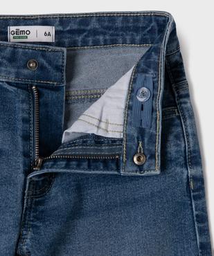 Bermuda en jean coupe skater en denim extensible garçon vue3 - GEMO 4G GARCON - GEMO