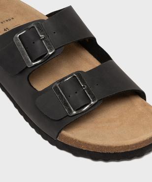 Mules à larges brides avec semelle intérieure cuir homme - Urban Steps vue6 - URBAN STEPS - GEMO