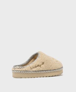 Chaussons mules en sherpa fille - LuluCastagnette vue2 - LULUCASTAGNETTE - GEMO