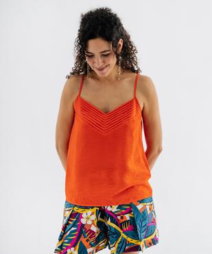 Top à bretelles en viscose femme vue5 - GEMO 4G FEMME - GEMO