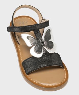 Sandales en cuir irisé avec motif papillon fille - Lovely Wings vue5 - LOVELY WINGS GEMO FOR GOOD - GEMO