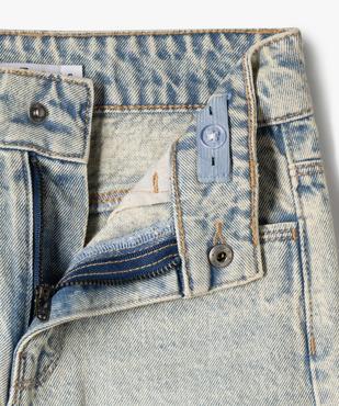 Jean wide leg en denim délavé fille vue2 - GEMO (ENFANT) - GEMO