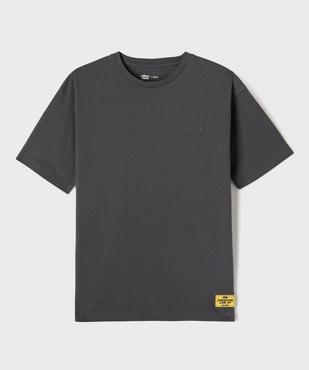 Tee-shirt manches courtes oversize avec inscription poitrine garçon vue2 - GEMO 4G GARCON - GEMO