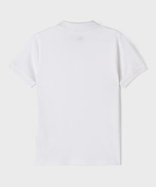 Polo à manches courtes en coton piqué garçon vue3 - GEMO 4G GARCON - GEMO