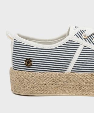 Baskets en toile à semelle plateforme en corde femme - LuluCastagnette vue6 - LULUCASTAGNETTE - GEMO