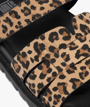 Mules plates avec brides en toile imprimée femme - 5 Miles vue7 - 5 MILES - GEMO