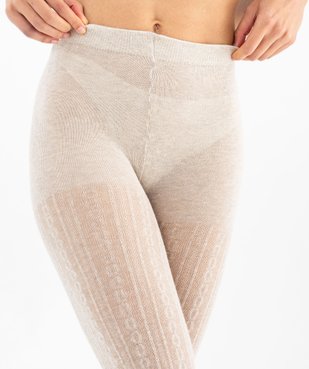 Collants épais fantaisie femme vue2 - GEMO(HOMWR FEM) - GEMO